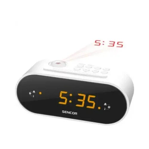 Sencor FM radio alarm sa projektorom vremena SRC 3100 W beli Cene