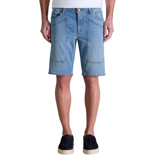 Jeckerson Kratke hlače & Bermuda JAYDEN 5 TASCHE TOPPA SLIM JUPBE001JAYDE001 DNDTFDENI047 Modra Cene