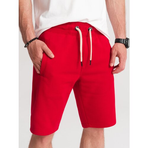 Ombre Men's short shorts with pockets - red Cijene