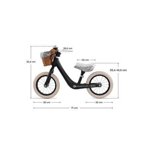 Kinderkraft Bicikl guralica rapid 2 bizuu black Cene