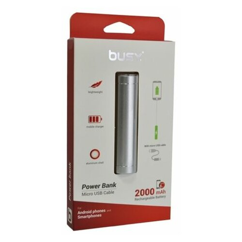 Busy Power bank eksterna baterija 2000mAh Slike