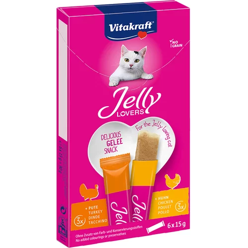 Vitakraft Jelly Lovers piletina i puretina - 6 x 15 g