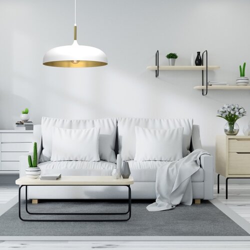  Brilagi - Visilica na sajli ABRAHAM 1xE27/60W/230V, prečnik 45 cm, bela Slike