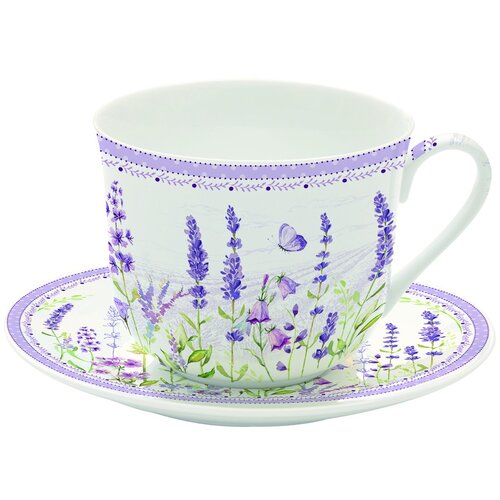 Easy Life Breakfast Lavander Field skodelica s krožnikom Cene