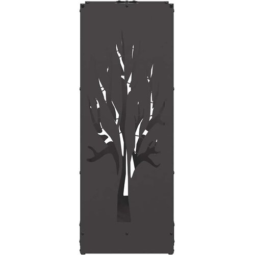  Stalak za drva crni 40x30x80 cm hladno valjani čelik Slike