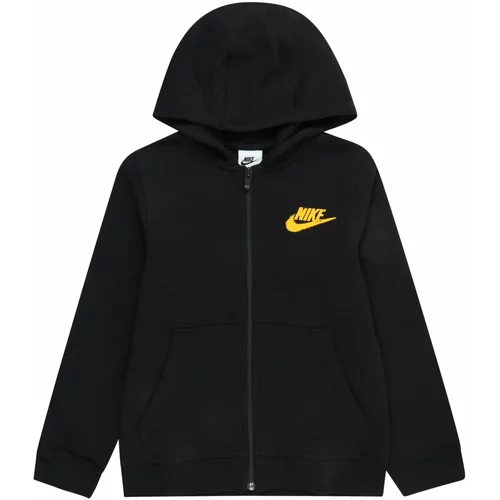 Nike Sportswear Sweater majica žuta / tamo siva / narančasta / crna