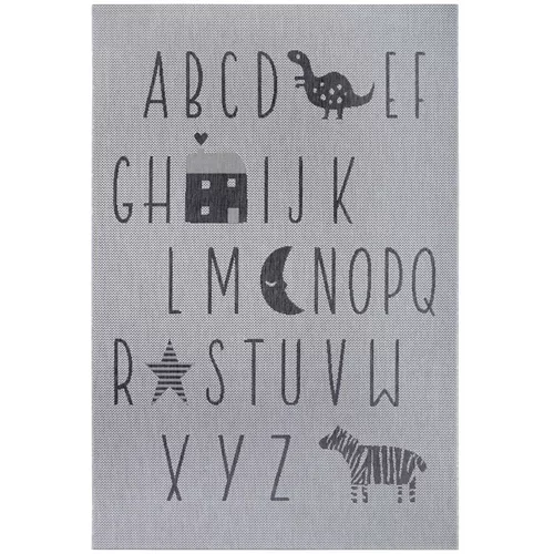 Ragami Siva otroška preproga Letters, 120 x 170 cm