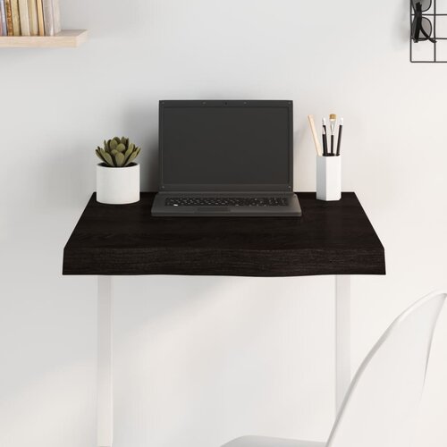 Stolna ploča tamnosmeđa 60x60x(2-6) cm tretirana hrastovina Cijene