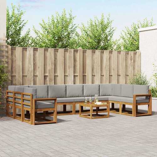  Set vanjskih sofa 11 kom. Prirodna i svijetlo siva Cijene