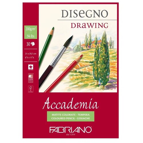 No Statovac Accademia Disegno, blok, A4, 200gr, 30 lista, Fabriano Cene