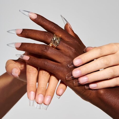NeoNail Flexi Tips Invisible umetni nohti vrsta 03 Clear Stiletto 300 kos Slike