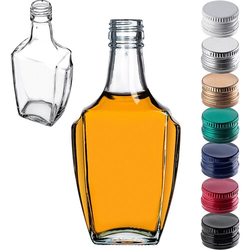 KADAX steklena steklenica 250 ml za likerje, vino, liker, vodko, mesečino, sok s pokrovčkom, (5000355064) Cene