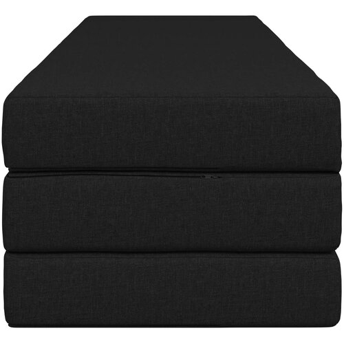 SOFA na razvlačenje 180 x 67 x 45 cm Crna Slike