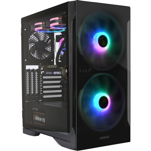 Zeus gaming desktop računar, ryzen 9 3900X, 16Gb DDR4, M.2 1TB, RTX4060 8GB, crni Cene
