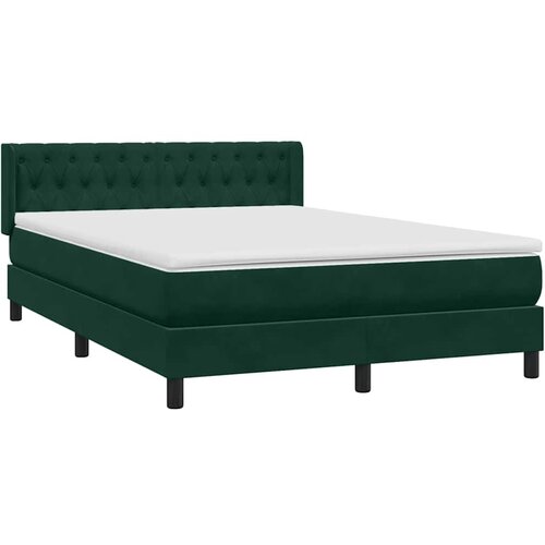 Box Spring krevet s madracem tamno zeleni 160x220 cm bar&amp;scaron;un Slike