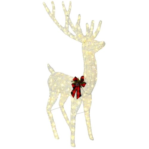  3D Božićni irvas LOVIISA 250 LED lampica Topla bijela - Iridescentni &amp;scaron;ljokičasti 96 x 40 x 180 cm Slike