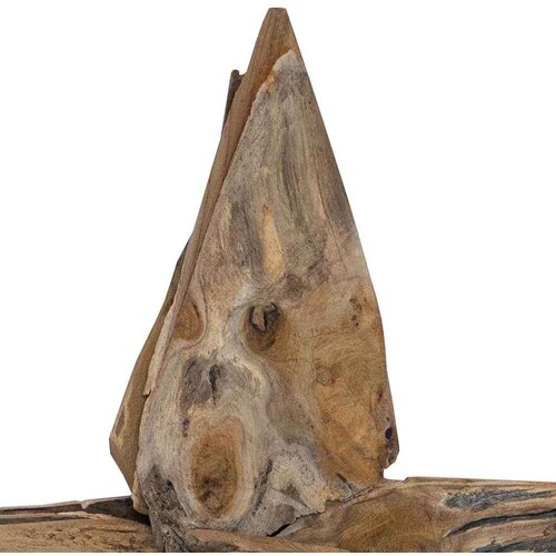 VidaXL Božićna zvijezda Smeđa 60 x 5 x 75 cm Čvrsto teak drvo Slike