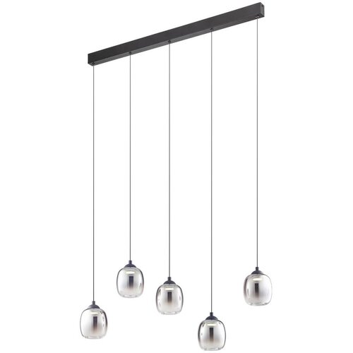  Redo 01-3490 -LED prigu&scaron;iva luster na sajli KHADI 5xLED/5,2W/230V crna/zadimljena Cene
