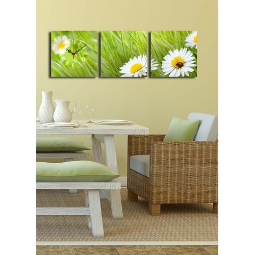 Wallity Zidni sat 3P2828CS-9, 90x28 cm, 3 dijela Cene