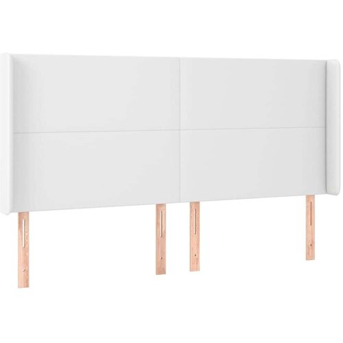  Box spring s madracem LED bijeli 160x200 cm umjetna koža Slike