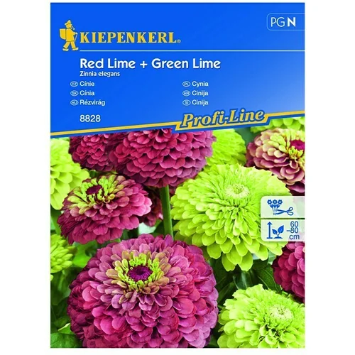 KIEPENKERL Profi-Line Sjeme cvijeća Cinija Red & Green Lime (Zinnia elegans, Crvena, Zelena)