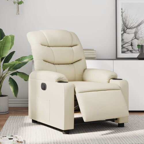  The Living Store Električni naslanjač krem umetno usnje - Električni Naslanjač, (21501993) Slike