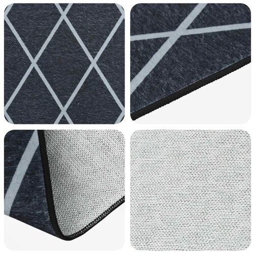  Traka za tepih ORIZ 1150 gsm Crni mrežasti uzorak - Crni dijamantni uzorak 50 x 450 cm Cene