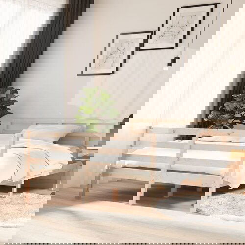  The Living Store Posteljni okvir iz borovine 140x190 cm - Posteljni Okvir, (21444371) Slike