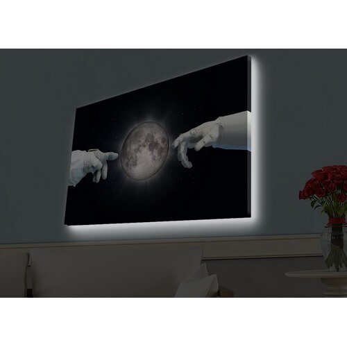 Wallity Zidna slika sa LED osvetljenjem 4570HDACT-085, 45x70 cm Cene