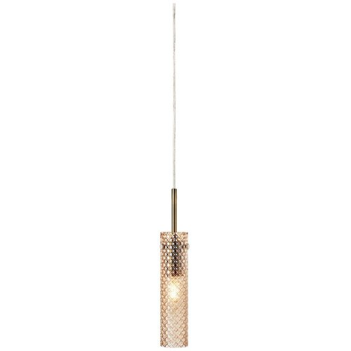 Marksl&amp;ouml;jd Mjedena/jantarna staklena viseća svjetiljka &amp;oslash;5x27,5 cm Vibia &amp;ndash; Slike