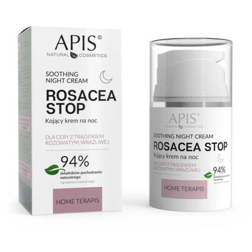Apis Professional rosacea-stop noćna krema za lice sklono crvenilu i kožu skolu kuperozi 50 ml Cene