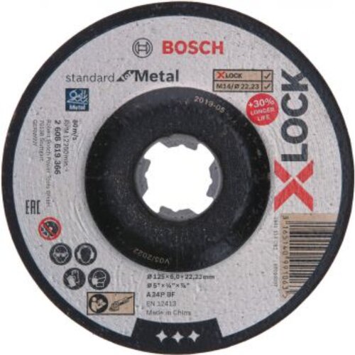 Bosch Brusna ploča izvijena X-LOCK Standard za Metal 6mm Slike