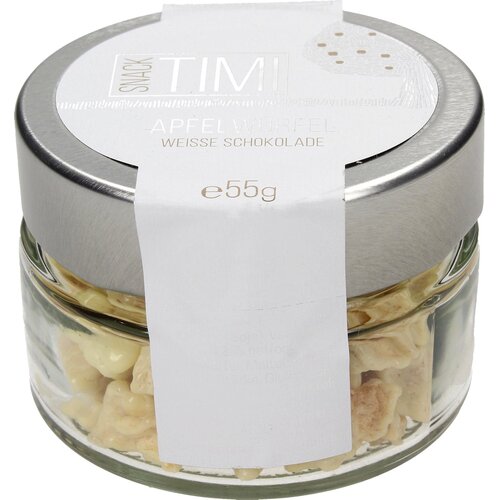 TIMI Jabolčne kocke v beli čokoladi - 55 g Cene