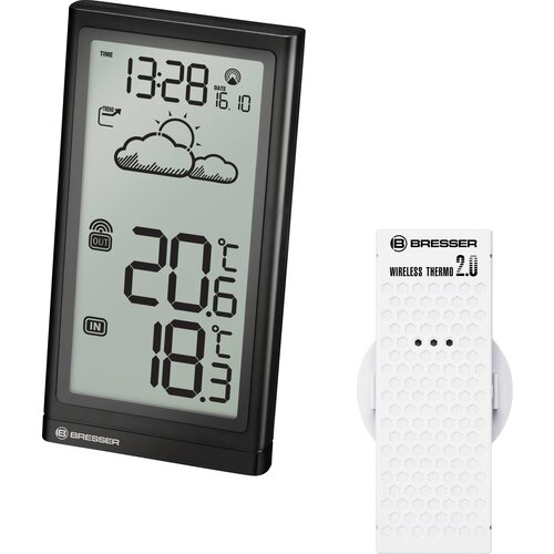 Bresser Optik Wetterstation Meteo Temp 7004200 bežična vremenska stanica Predviđanje za 12 do 24 sata Slike