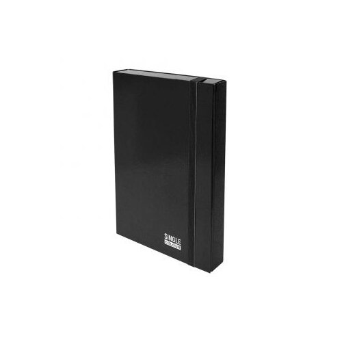  Fascikl kartonski Spree s klapnama i gumicom, 250X350X50 mm, crni Slike