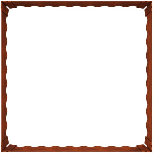  Ograda oko Travnjaka 4 pcs 60 x 60 x 20 cm Čelik Rđa Slike