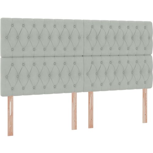  Krevet s od storage Svijetlo siva 200 x 200 cm Bar&amp;scaron;un Svjetlosiva Slike