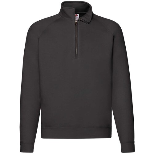 Fruit Of The Loom Black Men&amp;#039;s Zip Neck Sweatshirt Slike