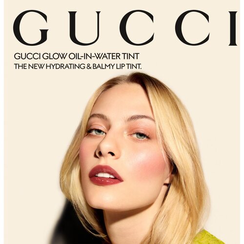 Gucci Glow Oil-In-Water Tint Liquid Lipstick ble&amp;scaron;čeča vlažilna tekoča &amp;scaron;minka odtenek 225 Marianne Mauve 6.5 ml Slike