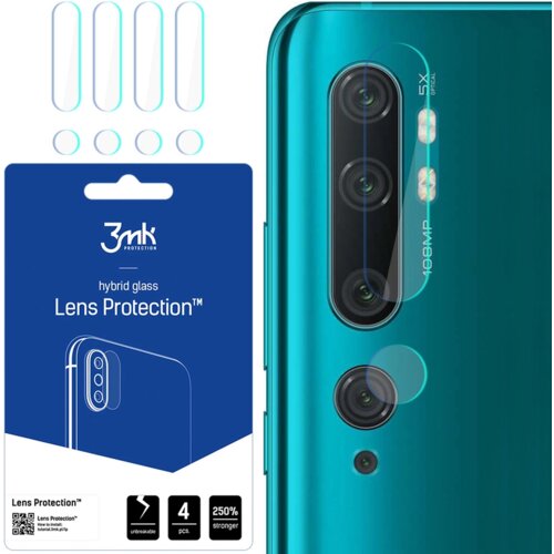 3mk 4x Staklo za kameru za Xiaomi Mi Note 10 - Prozirna Cijene