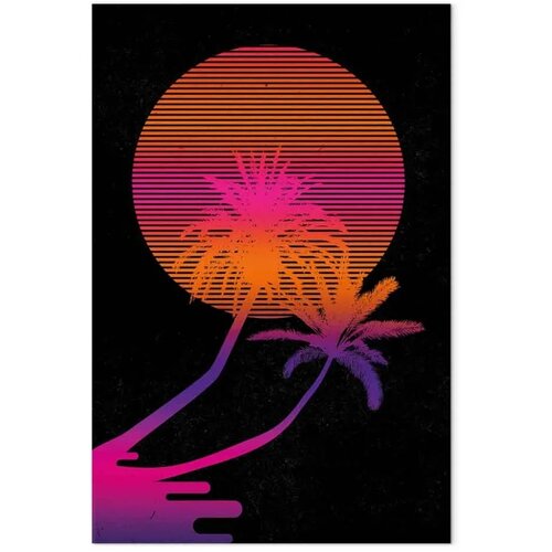  Slika - Palm at Sunrise (1 Part) Vertical 20x30 Slike