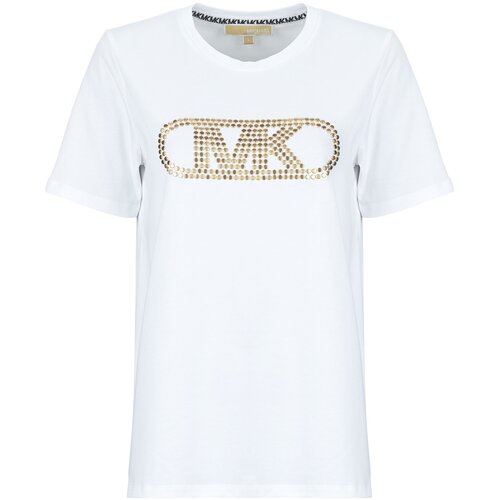 Michael Kors EMPIRE STUD CLASSIC TEE Bijela Slike