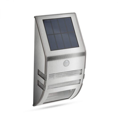 Phenom LED solarna stenska svetilka s senzorjem gibanja - hladno bela - INOX - 170 x 78 mm, (20383098) Cene