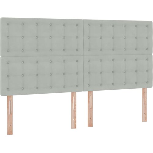  Krevet s od storage Svijetlo siva 200 x 200 cm Bar&amp;scaron;un Svjetlosiva Slike