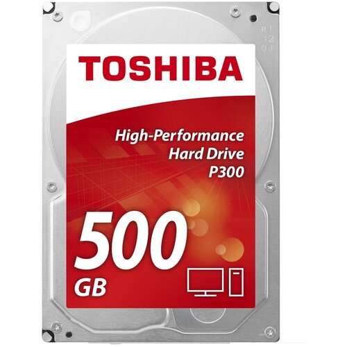 Toshiba P300 500GB internal hard drive 7200 RPM 64 MB 3.5 Serial ATA III Slike