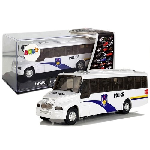 White Police Bus with Strung Sound Cijene