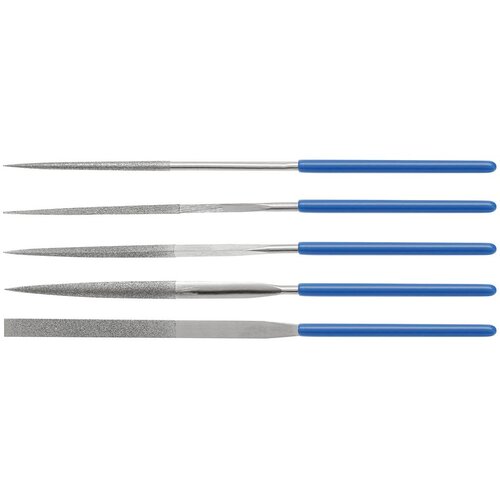 Hogert Set tankih turpija sa dijamantskim segmentima 5/1 plavi Slike