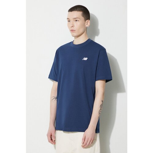 New Balance Majice s kratkimi rokavi SMALL LOGO JERSEY TEE Modra Slike