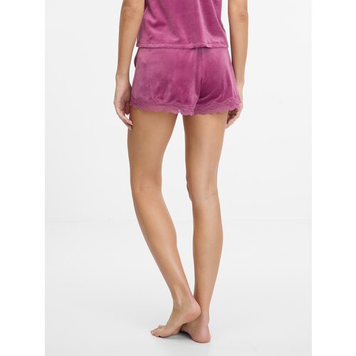 Orsay Pink women's suede pajama shorts - Women's Cene