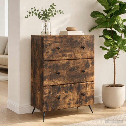  Ormar s ladicama 66 x 34,5 x 90 cm Konstruirano drvo Cijene